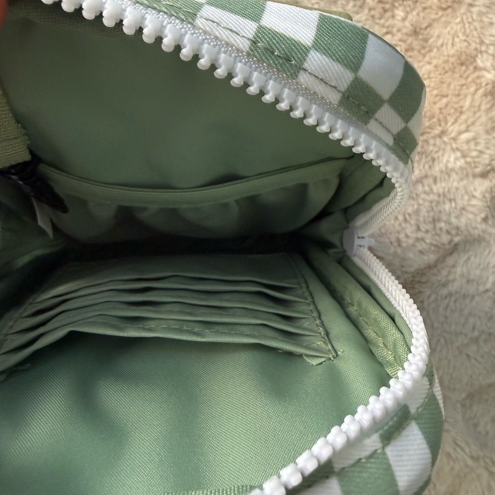 Brixley Green Checkered Crossbody Sling - Picture 7 of 11